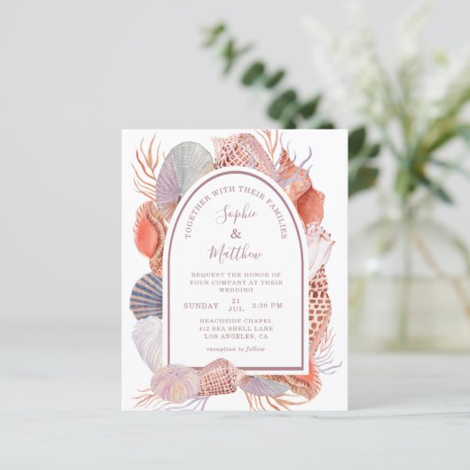 ビーチシーシェルズウォーターカラーコースト結婚ーズ (スタンド正面)