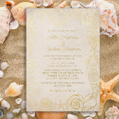 ビーチシーシェルズサンドシーサイ結婚ズ 箔シーズンカード