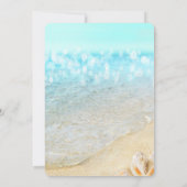 ビーチシーシェルズサンドブライダルシャワー 招待状 (裏面)