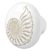 ビーチシーシェルドロワノブ – SRF セラミックノブ (右)