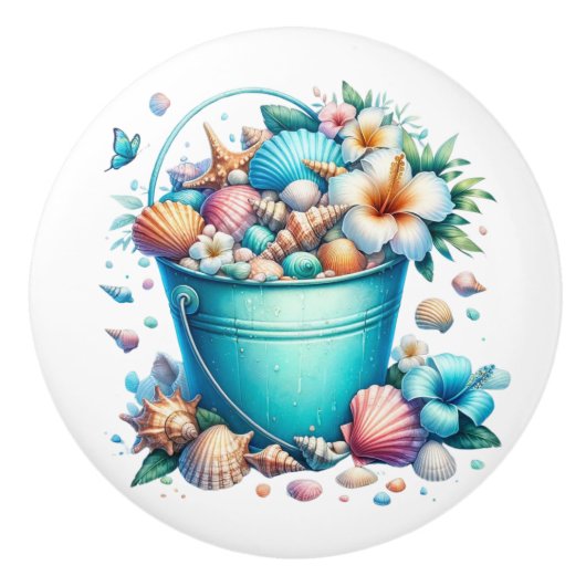 ビーチシーシェルドロワノブ – SRF セラミックノブ (正面)