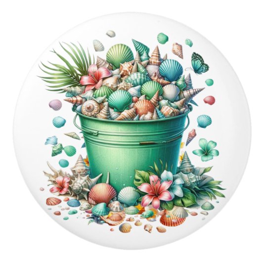 ビーチシーシェルドロワノブ – SRF セラミックノブ (正面)