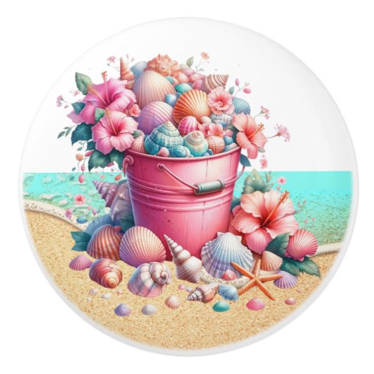 ビーチシーシェルドロワノブ – SRF セラミックノブ (正面)