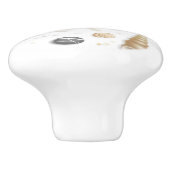 ビーチシーシェルパターンデザイン セラミックノブ (側面)