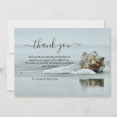 ビーチシーシェルフォトお祝いオブ・ライフ サンキューカード (正面)