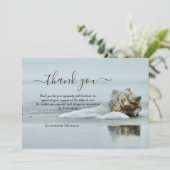 ビーチシーシェルフォトお祝いオブ・ライフ サンキューカード (スタンド正面)