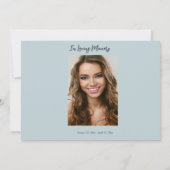 ビーチシーシェルフォトお祝いオブ・ライフ サンキューカード (裏面)