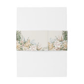 ビーチシーシェルフローラ結婚ズベリーバンド 招待状ベリーバンド (裏面例)