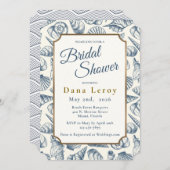 ビーチシーシェルブライダルシャワー招待 招待状 (正面/裏面)