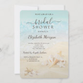 ビーチシーシェルブライダルシャワー 招待状 (正面)