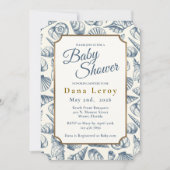 ビーチシーシェルベビーシャワー招待状 招待状 (正面)