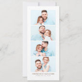 ビーチシーシェル日付ブックマークの写真を保存 招待状 (裏面)