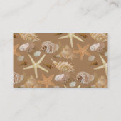 ビーチシーシェル海シーバケーションホリデーカスタム 名刺 (裏面)