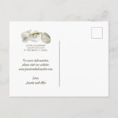 ビーチシーシェルonシルブリィ真珠デートを保存 案内ポストカード (裏面)