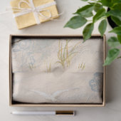 ビーチシーショアボタニカルシーウィードブルーデカップージ 薄葉紙 (ギフト)