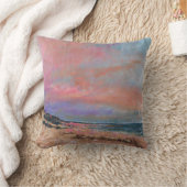 ビーチシースケープファインアート絵画ビーチ クッション (ブランケット)