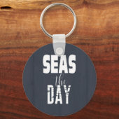 ビーチシーズザデイはっきりした引用文 キーホルダー (正面)