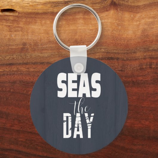 ビーチシーズザデイはっきりした引用文 キーホルダー (正面)