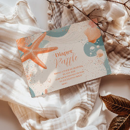 ビーチシーズヘルズエレガントおむつラッフル エンクロージャーカード