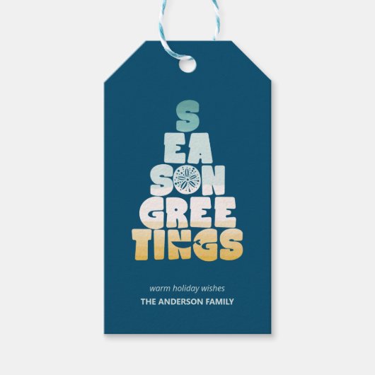 ビーチシーズングリーティング ギフトタグ (正面)