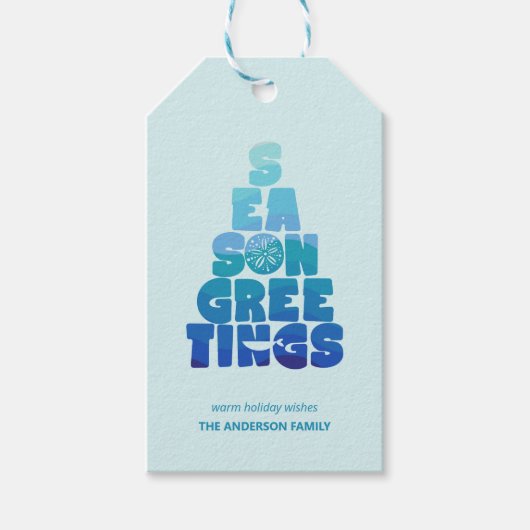 ビーチシーズングリーティング ギフトタグ (正面)