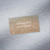 ビーチシーニックシーフォトイベントプランナーカスタム文字  マグネット名刺 (インサイチュ)