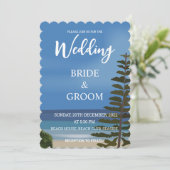 ビーチシーパインツリービーチ結婚式 招待状 (スタンド正面)