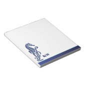 ビーチシーホースモノグラム ノートパッド (アングル)