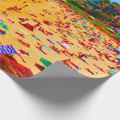 ビーチシーライフカラフル ラッピングペーパー (角)