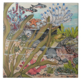 ビーチシーライフモーレイうなぎ魚マリンマラルPc.#1 タイル