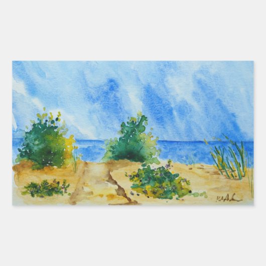 ビーチシール 長方形シール (正面)