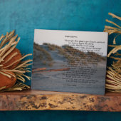 ビーチシーンと詩「インプレッション」プラーク フォトプラーク (側面)