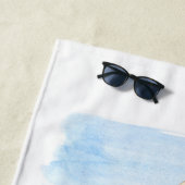 ビーチシーンの水カラー ビーチタオル (インサイチュ)