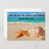 ビーチシーンはがき ポストカード (正面/裏面)