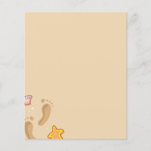 ビーチシーンひな形 チラシ (正面)