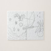 ビーチシーンアダルトカラーリングパズル ジグソーパズル (横)