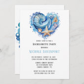 ビーチシーンヒトデバチェロレッテ 招待状 (正面/裏面)