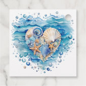 ビーチシーンヒトデ結婚ィッシュ フェイバータグ (裏面)