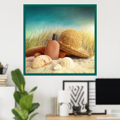 ビーチシーンポスター ポスター (ホームオフィス)