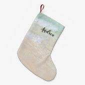 ビーチシーン名テンプレートクリスマスストッキング スモールクリスマスストッキング (正面 (吊り時))