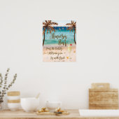 ビーチシーン美母バーのサイン結婚式パーティーなど ポスター (キッチン)