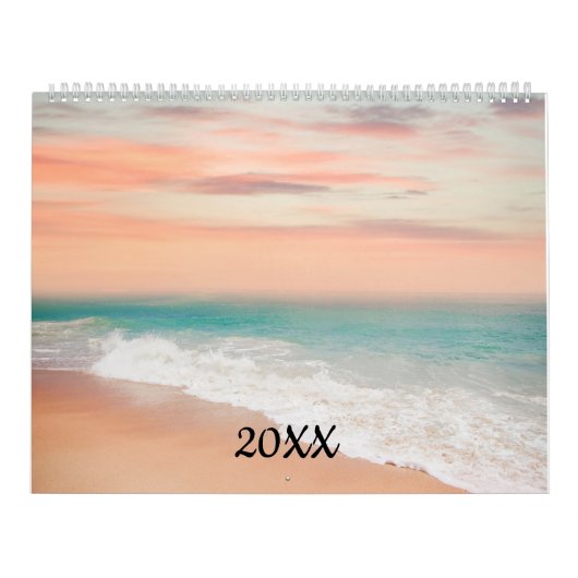 ビーチシーン12か月カレンダー写真の追加 カレンダー (カバー)