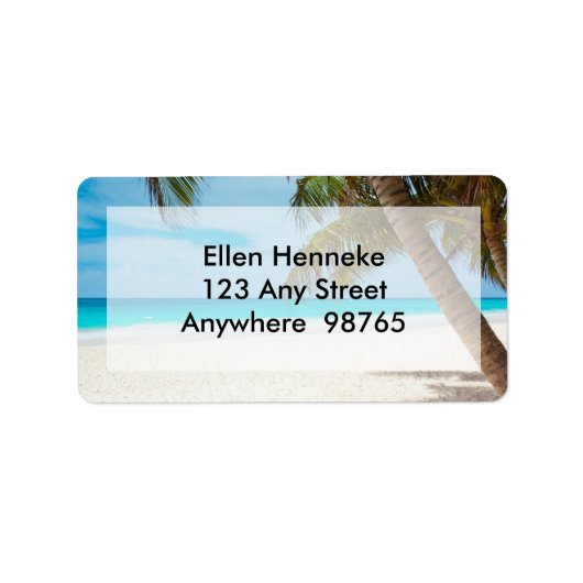 ビーチシーン1 ラベル (正面)