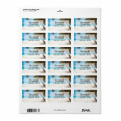 ビーチシーン1 ラベル (フルシート)