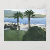 ビーチシーン、サンタバーバラヴィンテージ ポストカード (正面)