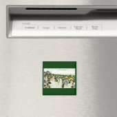 ビーチシーン、ニュージャージー州アスベリーパーク マグネット (インサイチュ (食洗機))