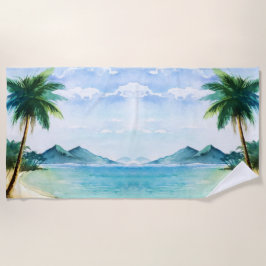 ビーチシーン ビーチタオル