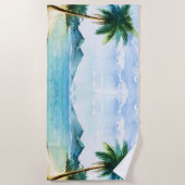 ビーチシーン ビーチタオル (正面)