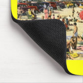 ビーチシーン，フォートローダーデール，フロリダ州ヴィンテージ マウスパッド (コーナー)