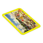 ビーチシーン，フォートローダーデール，フロリダ州ヴィンテージ マグネット (右側)